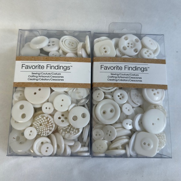 WHITE Button Assortment NWT - Picture 2 of 6